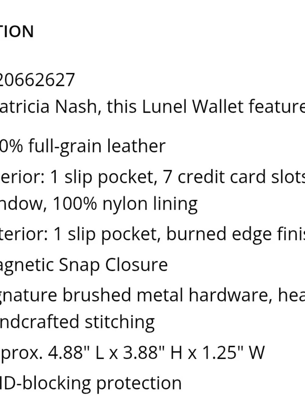 Patricia Nash Strawberry Pink Leather Wallet with Gold Metal Accented Closure.